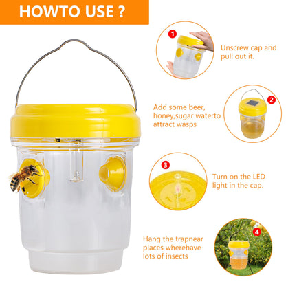 Wasp traps - 3 pack for outdoor useWasp traps - 3 pack for outdoor use.