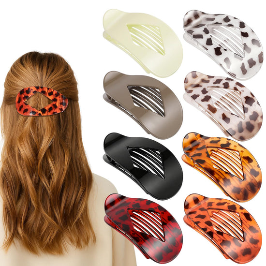 obeoby hair clips — flat claw clips for thin hair in 2 styles