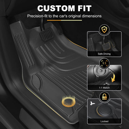 AOMSAZTO vehicle mat — TPE all weather anti-slip liner for Jeep Grand Cherokee 2022-2026