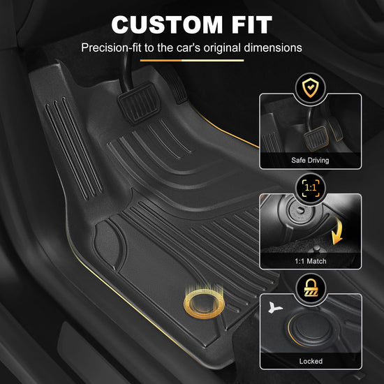 AOMSAZTO vehicle mat — TPE all weather anti-slip liner for Jeep Grand Cherokee 2022-2026