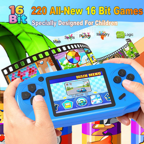 Beijue preloaded electronic game with 220 retro video games for kids
