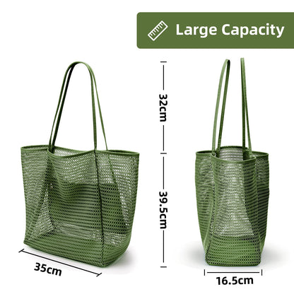 KALIDI tote bag — Foldable nylon mesh for beach and picnic use