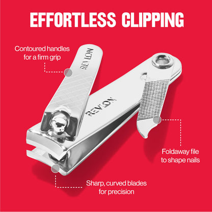 Revlon nail clipper — durable stainless steel design