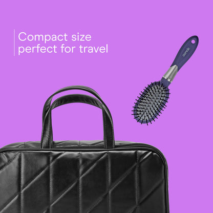 CONAIR hair brush — Velvet touch unisex oval design