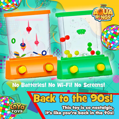 YoYa Toys Aqua Rings handheld water game - set of 2 with nostalgic design