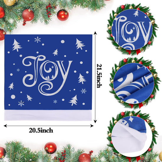 CCINEE Santa hat chair covers for Christmas holiday decoration