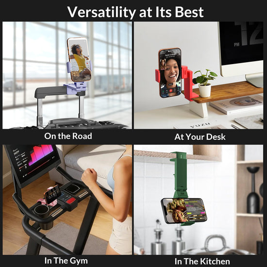 Portable electronic device mount — Perilogics airplane phone holder with 360 degree rotation
