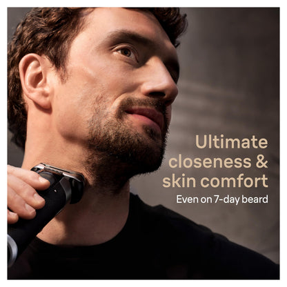 Braun Series 9 Pro+ electric shaver - stainless steel, rechargeable battery powered
