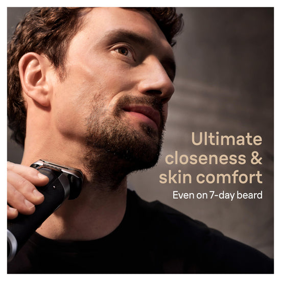 Braun Series 9 Pro+ electric shaver - stainless steel, rechargeable battery powered