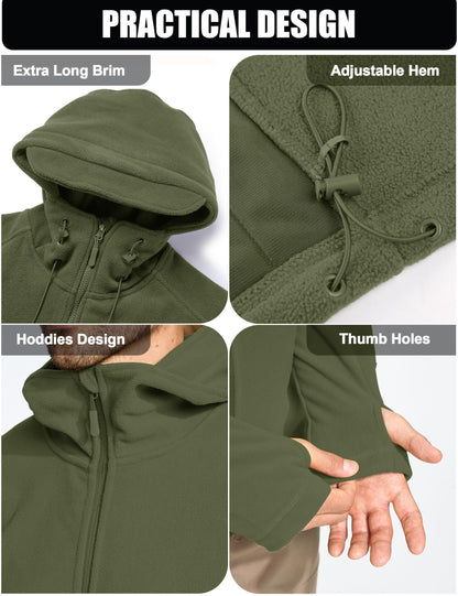 Crysully coat — Warm fleece hooded jacket for outdoor adventures