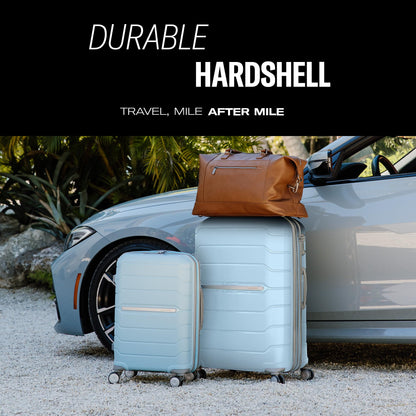 Samsonite suitcase — expandable hardshell with dual spinner wheels