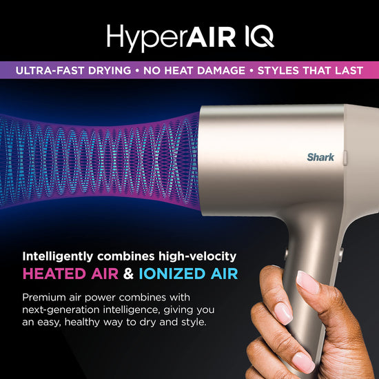Shark hair dryer — hyperair fast-drying technology