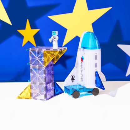MAGNA-TILES Space 32-piece magnetic construction set - Original magnetic building brand