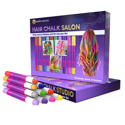 Desire Deluxe hair coloring agent — 10 washable color pens for kids and teens