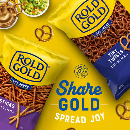 Rold Gold pretzel twists — dill pickle flavor