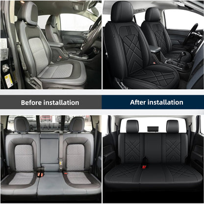 AOMSAZTO vehicle seat cover — Custom fit leather for Chevy Colorado 2015-2026