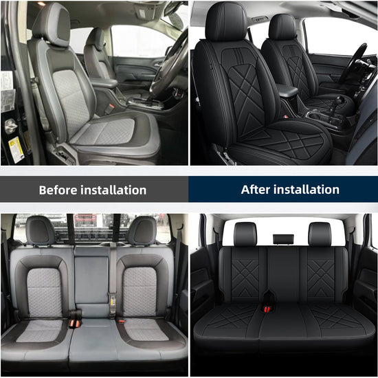 AOMSAZTO vehicle seat cover — Custom fit leather for Chevy Colorado 2015-2026
