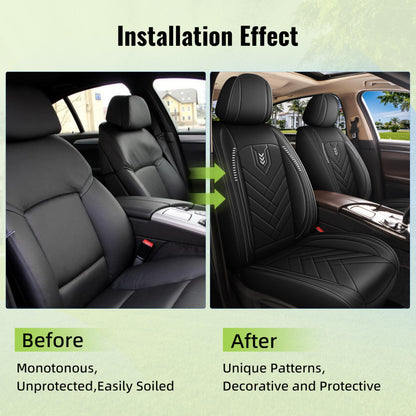 AOMSAZTO vehicle seat cover — leather and waterproof for Honda FIT 2007-2020 front set