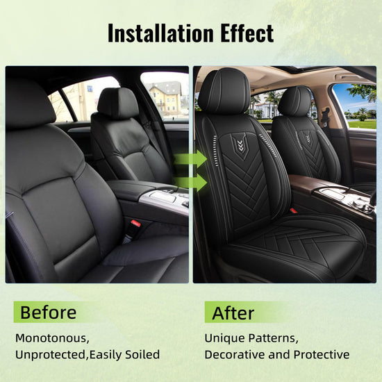 AOMSAZTO vehicle seat cover — leather and waterproof for Honda FIT 2007-2020 front set