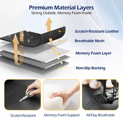 kingphenix vehicle seat covers - memory foam and breathable mesh fabric