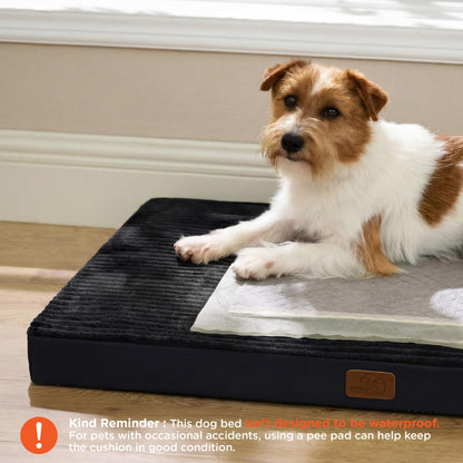 Bedsure pet bed mat — orthopedic design for crates and washable cover