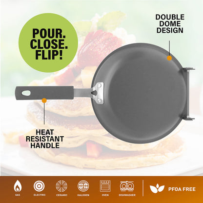 Gotham Steel saute fry pan — Double sided design for easy flipping and cooking