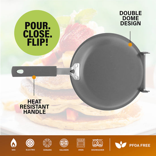 Gotham Steel saute fry pan — Double sided design for easy flipping and cooking