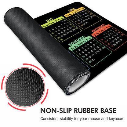Galdas mouse pad — extra large non-slip rubber with stitched edges for home office