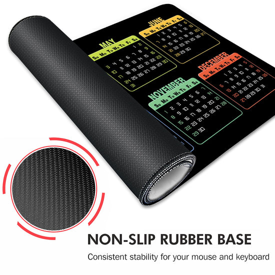Galdas mouse pad — extra large non-slip rubber with stitched edges for home office