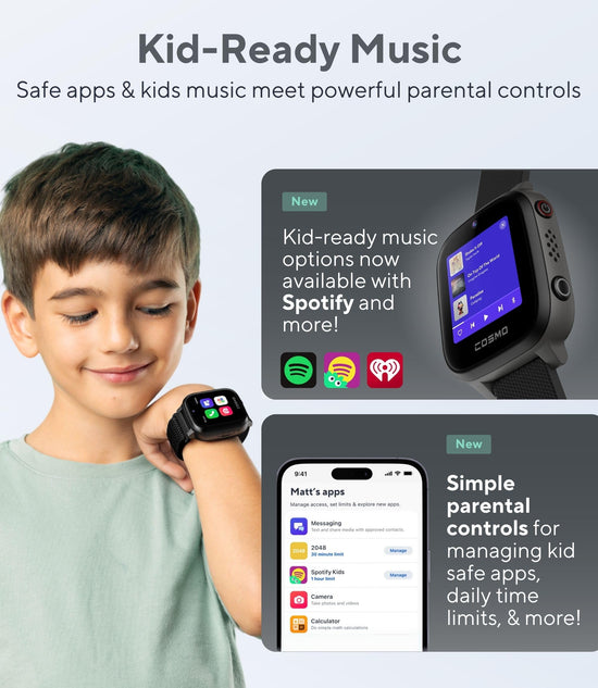 JrTrack 4 Kids smart watch by Cosmo — Enhanced parental controls and GPS tracking