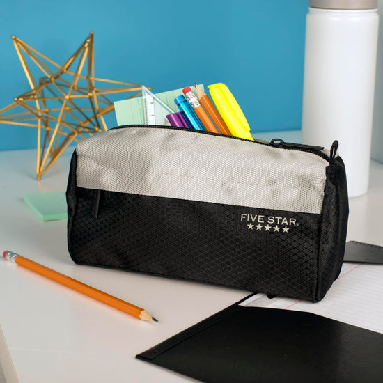 Five Star pencil pouch — high-capacity storage organizer for school supplies and more
