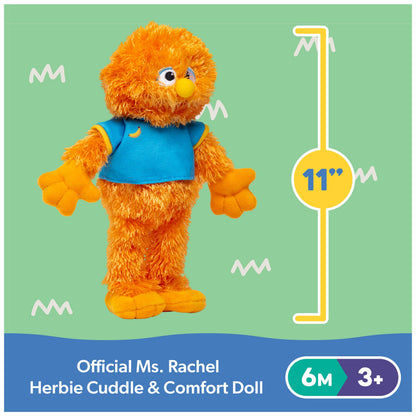 Toy figure — Ms. Rachel Herbie cuddle and comfort friend doll, 11” plush toy for ages 6 months to 3+