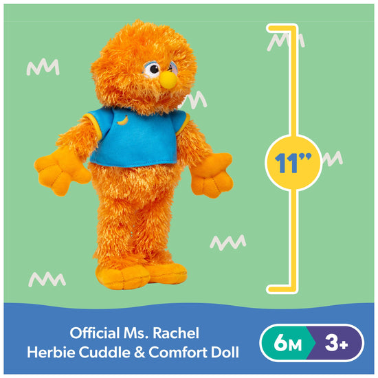 Toy figure — Ms. Rachel Herbie cuddle and comfort friend doll, 11” plush toy for ages 6 months to 3+