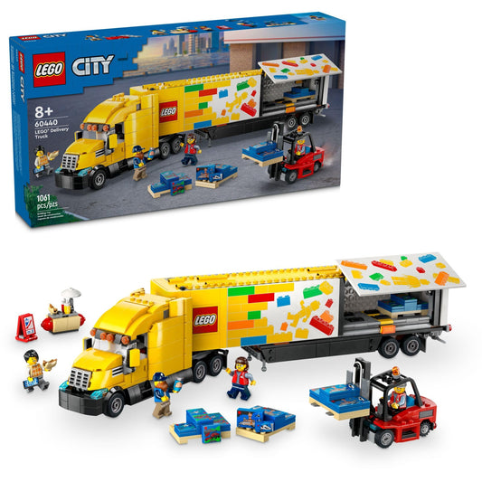 LEGO City delivery truck toy — includes 3 minifigures, ages 8+ years, 60440
