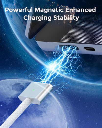 Charger for MacBook Pro 14 16 inch Mac Air 13.6 15 inch M5 M4 M3 M2 M1 2026 2025 2024 2023 2022 2021, 96W / 70W Power Adapter, 6.6FT USB C to Magnetic 3 Cable LED, Powerful Magnetic, Original Quality