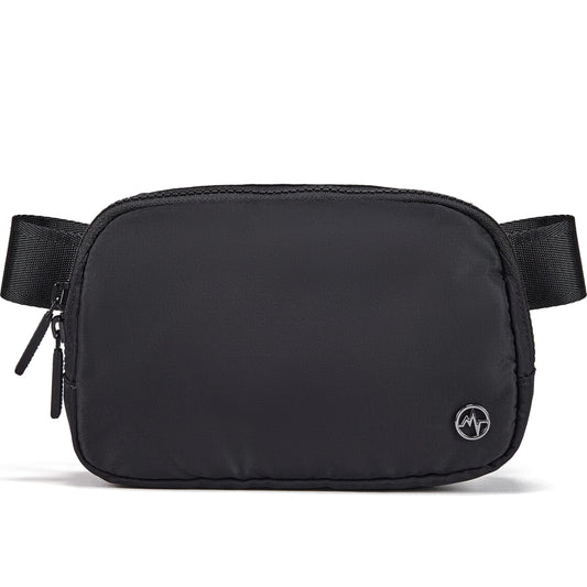 Pander two way zipper fanny pack - water repellent nylon waist pack for women