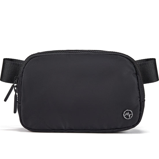 Pander two way zipper fanny pack - water repellent nylon waist pack for women