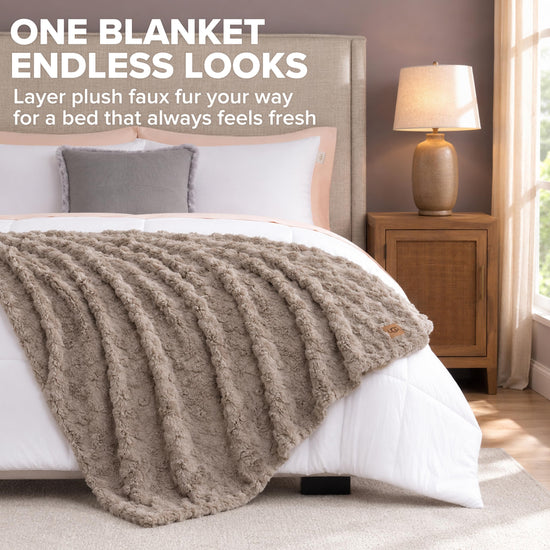 UGG blanket — faux fur material