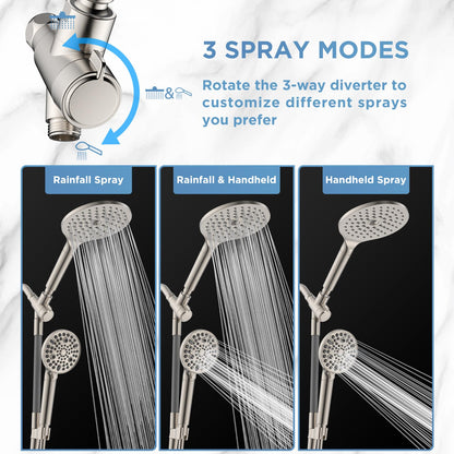 MakeFit showerhead dual combo