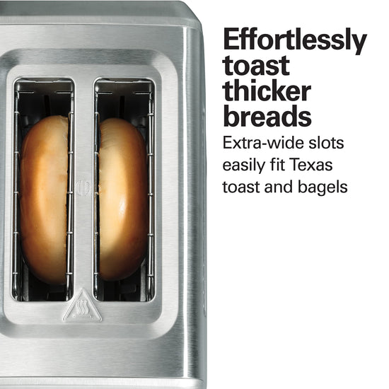 Hamilton Beach toaster — Bagel setting with slide-out crumb tray and auto-shutoff
