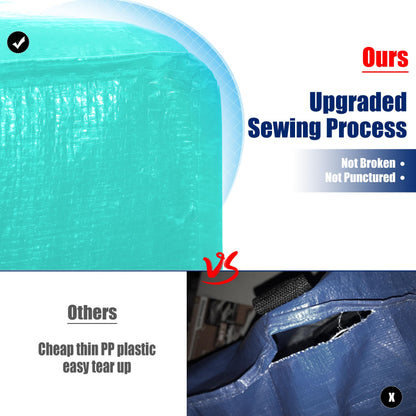 Cosy family storage bag — heavy duty extra large design with backpack straps and zippers