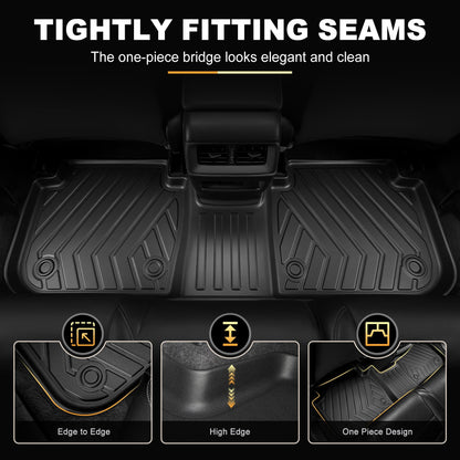 Vehicle mat — AOMSAZTO floor mats for Honda CR-V 2023-2026 with back seat protector and cargo liner