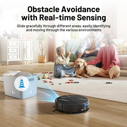 Tipdiy robotic vacuum cleaner — 4200Pa powerful suction with self-charging feature