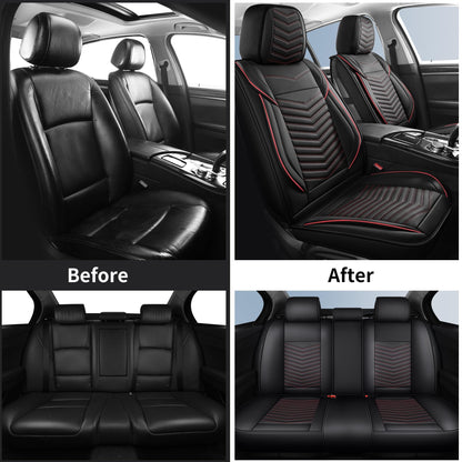 Vehicle seat cover — Nappa leather, waterproof, full set for 5 seats.