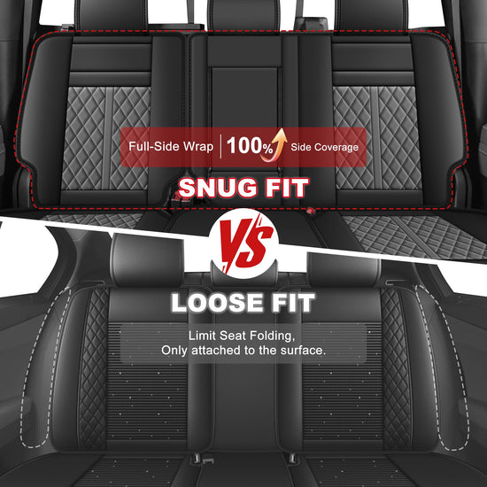VEHICLE_SEAT_COVER — Custom fit waterproof for Chevy Silverado GMC Sierra 2007-2025 5 seats Gray
