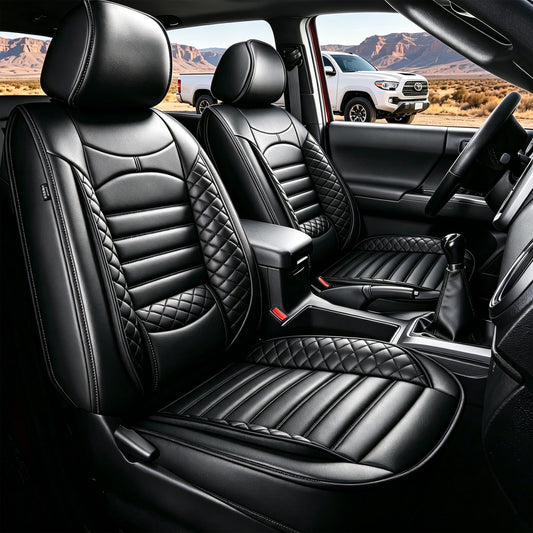 VEHICLE_SEAT_COVER — AOMSAZTO leather seat covers for 2024-2026 Toyota Tacoma truck