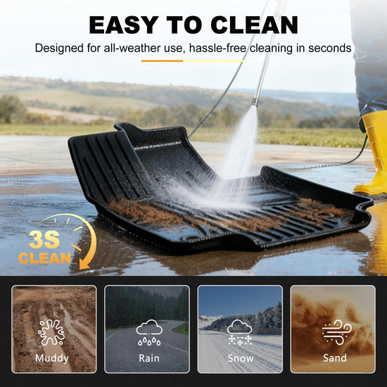 AOMSAZTO vehicle mats - all weather protection TPE floor liners for 2019-2025 Toyota RAV4