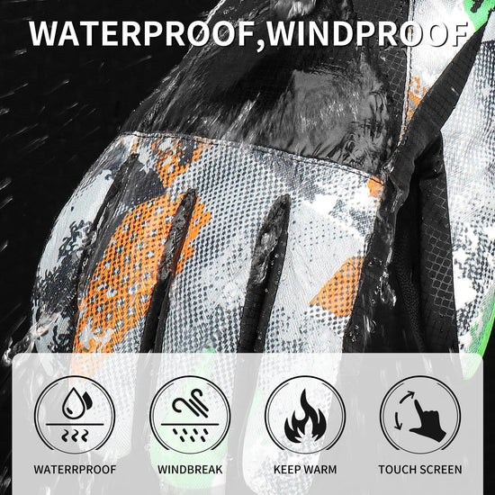 Odtmger ski gloves — waterproof and breathable design for men, women, boys and girls