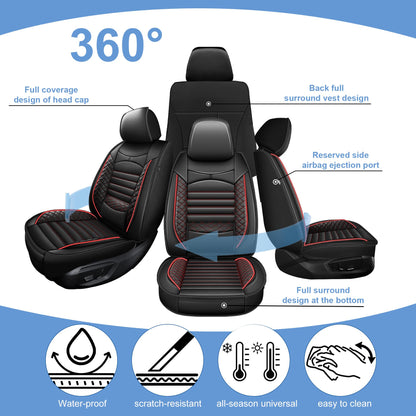 AOMSAZTO vehicle seat cover — custom fit waterproof leather for 2014-2021 Toyota Tundra Crewmax Double Cab