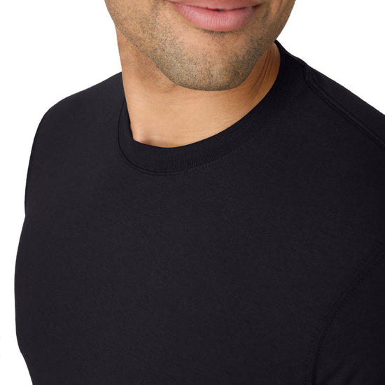 Hanes men's long sleeve shirt — lightweight tri-blend jersey tee for men